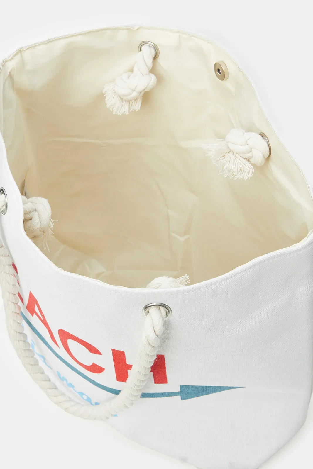 Women Beige Beach This Way Bag sold by Redtag product image thumbnail 4