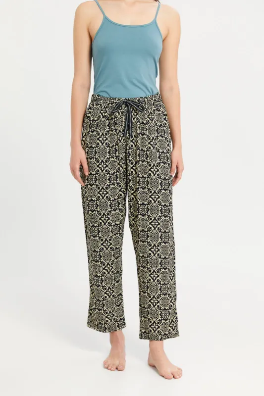 Women Brown Printed Pyjama Bottom sold by Redtag