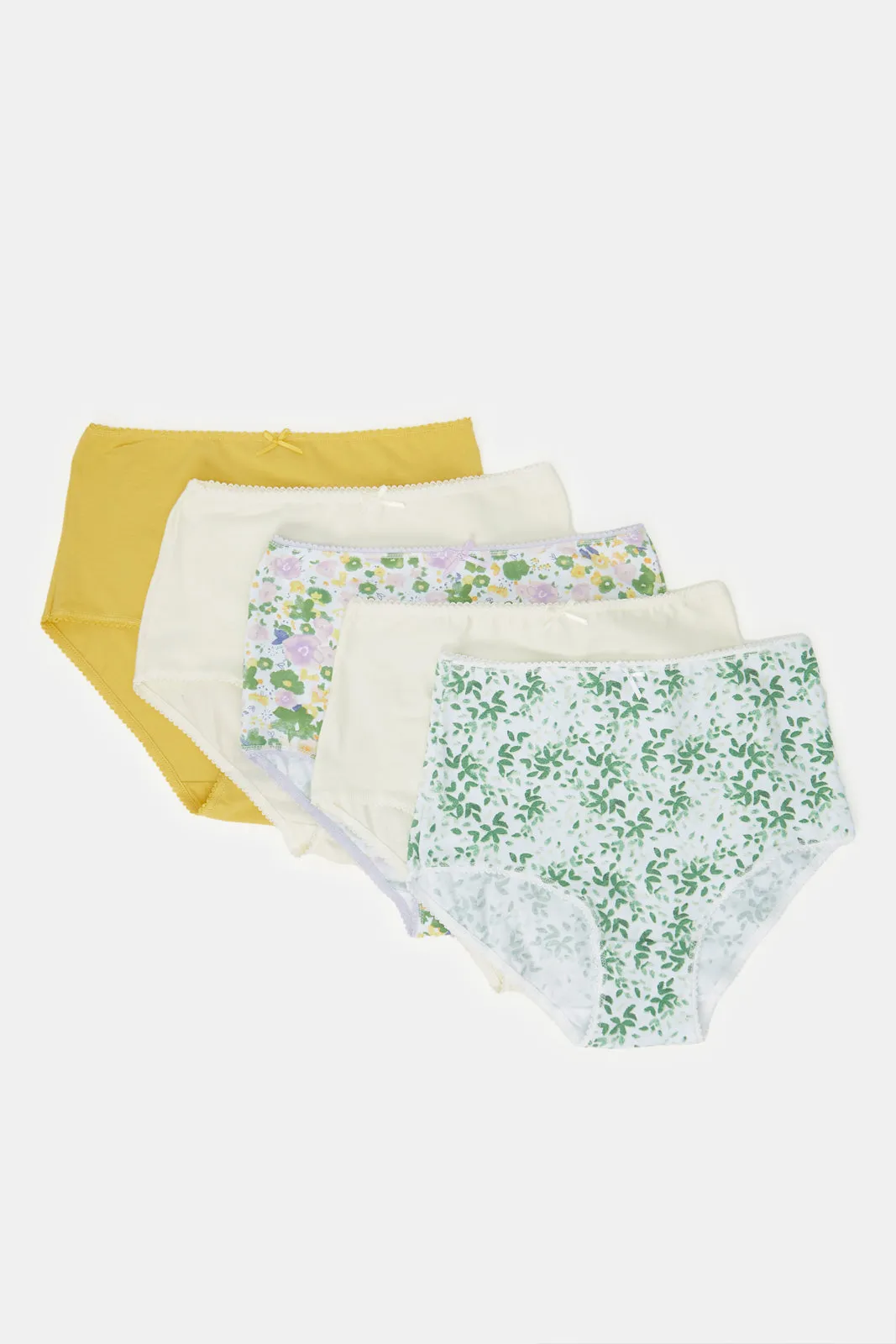 Women Assorted Printed Full Brief Set (Pack of 5) sold by Redtag