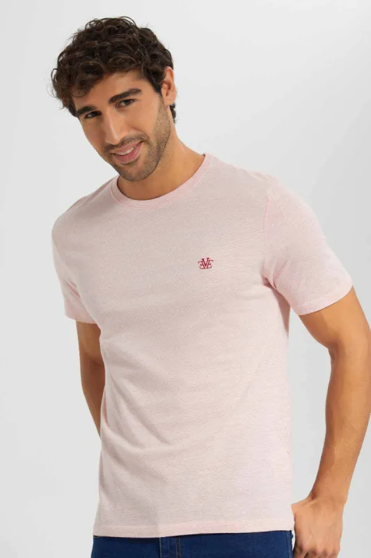 Pink Embroidery T-Shirt sold by Redtag