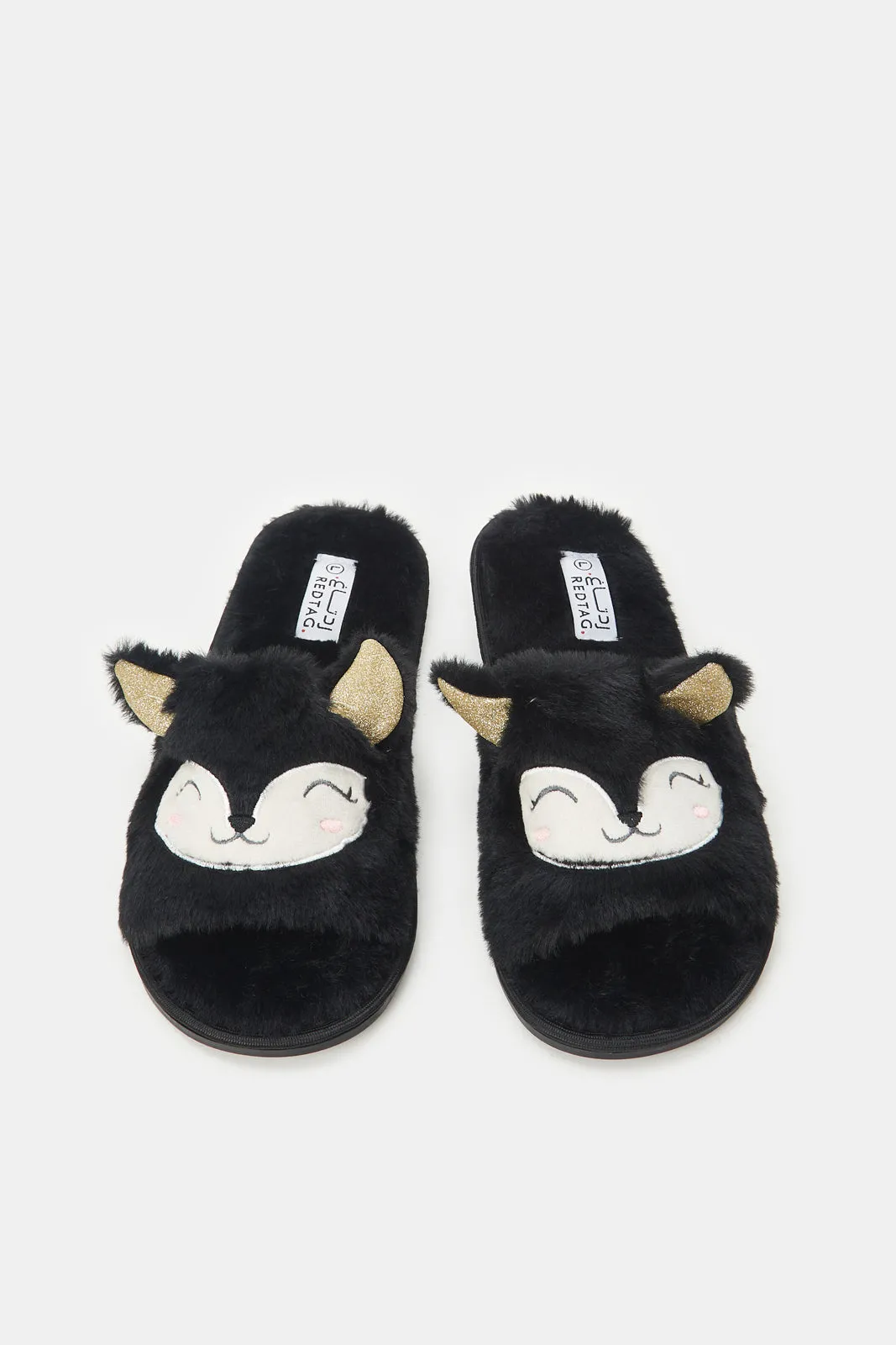 Women Black Animal Face Slipper sold by Redtag product image thumbnail 2