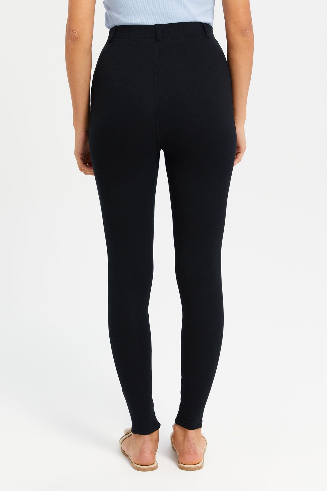Women Black With Button Leggings sold by Redtag product image thumbnail 3