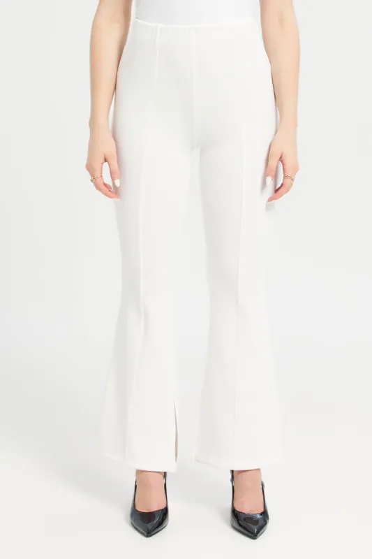 Flared Leg Slit Trouser sold by Redtag
