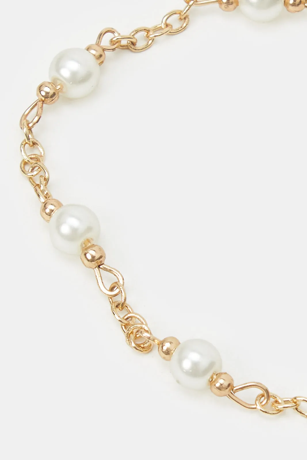 Women Gold Embellished Necklace And Bracelet Set (2 Piece) sold by Redtag product image thumbnail 4