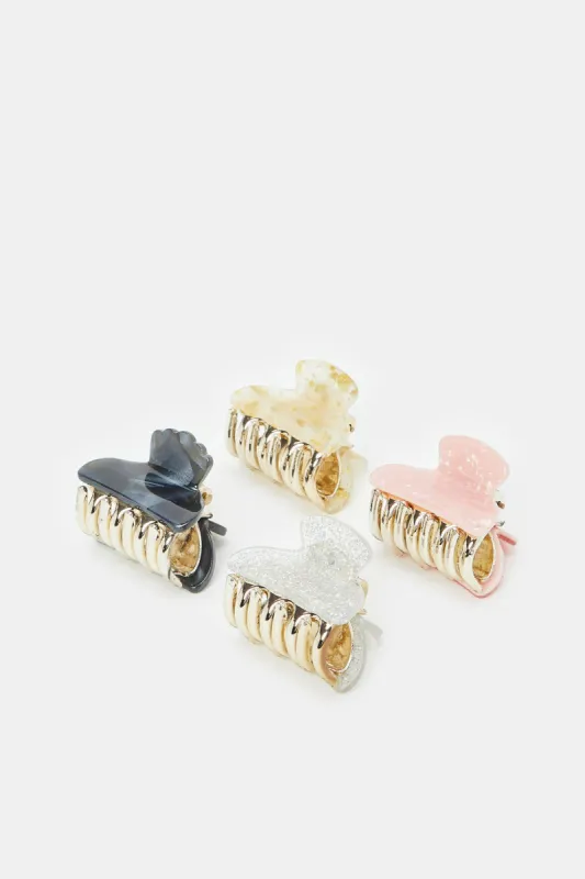 Women Assorted Hair Claws Set (Pack of 4) sold by Redtag