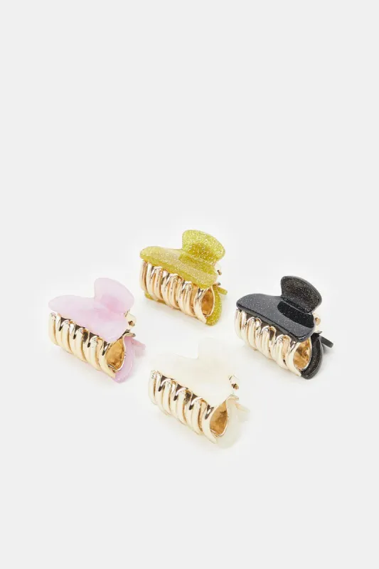 Women Assorted Hair Claws Set (Pack of 4) sold by Redtag