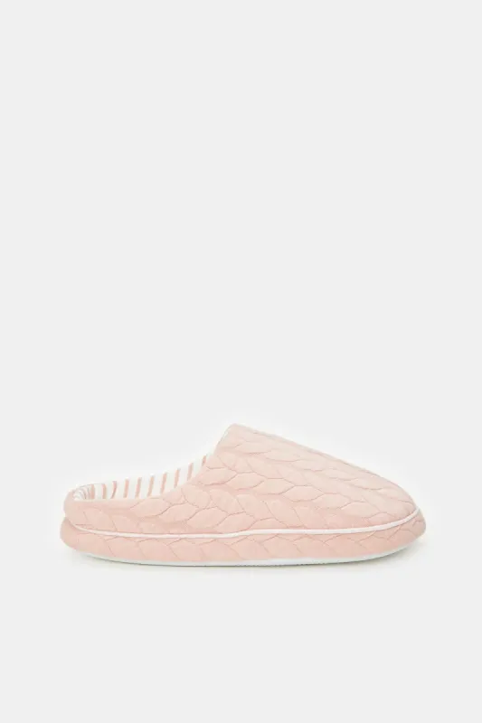 Women Pink Closed Toe Slippers sold by Redtag