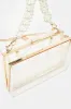 Women Clear And Gold Embellished Clutch Bag sold by Redtag