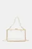 Women Clear And Gold Embellished Clutch Bag sold by Redtag