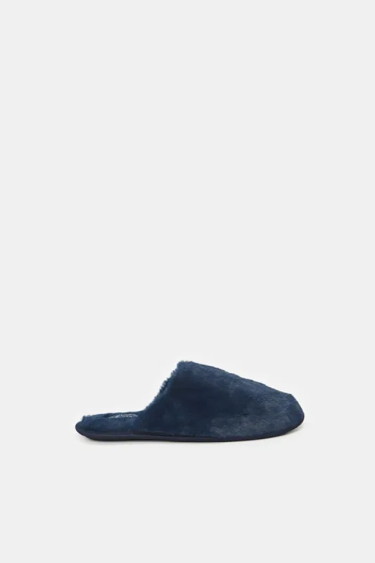 Women Navy Closed Toe Slipper sold by Redtag