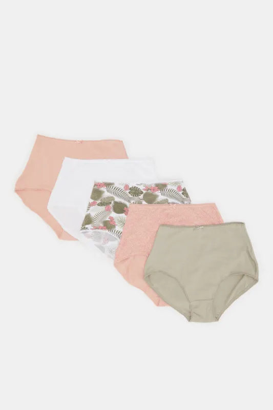 Women Assorted Full Brief Set (Pack Of 5) sold by Redtag