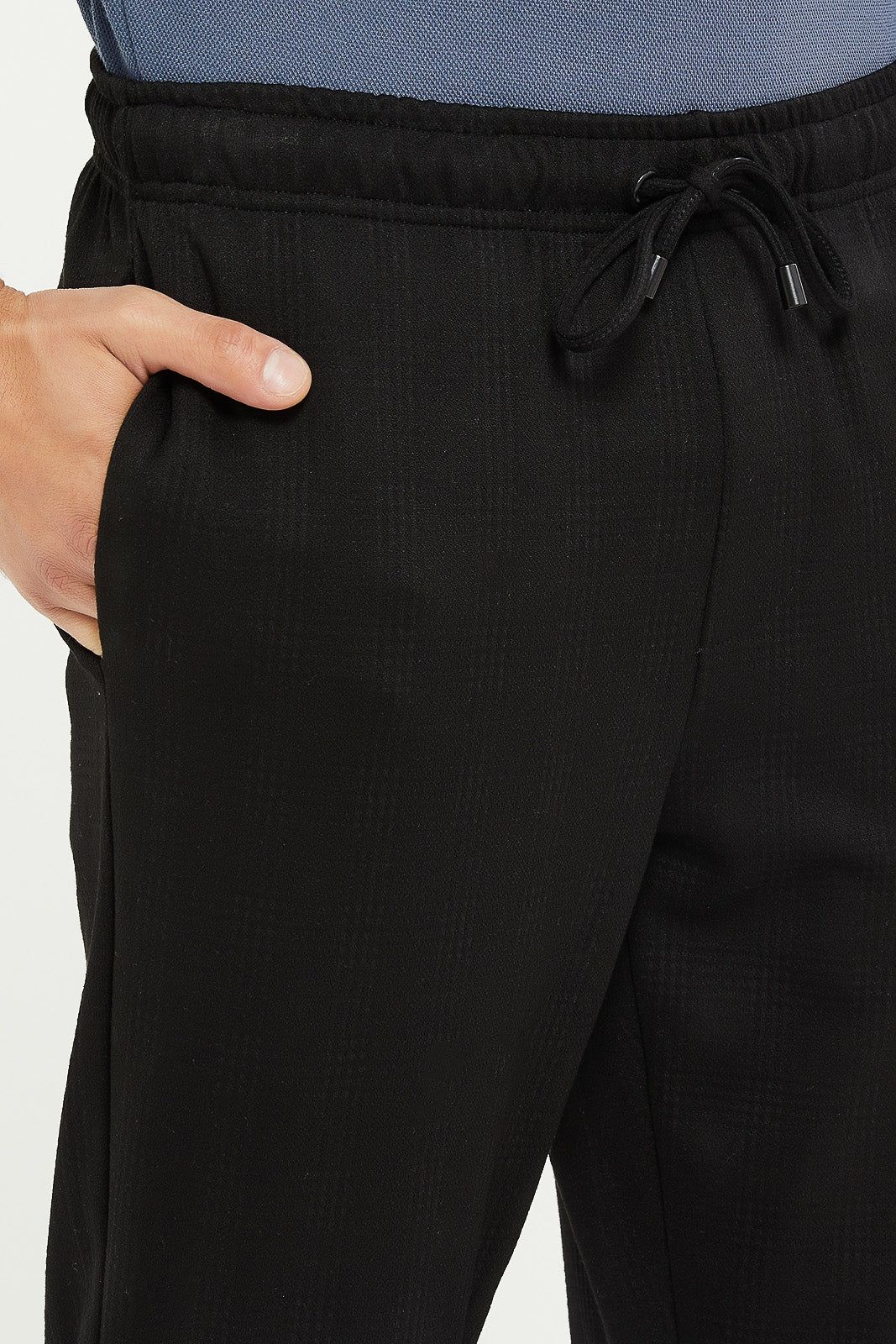 Men Black Pull On Jog Trousers sold by Redtag product image thumbnail 4