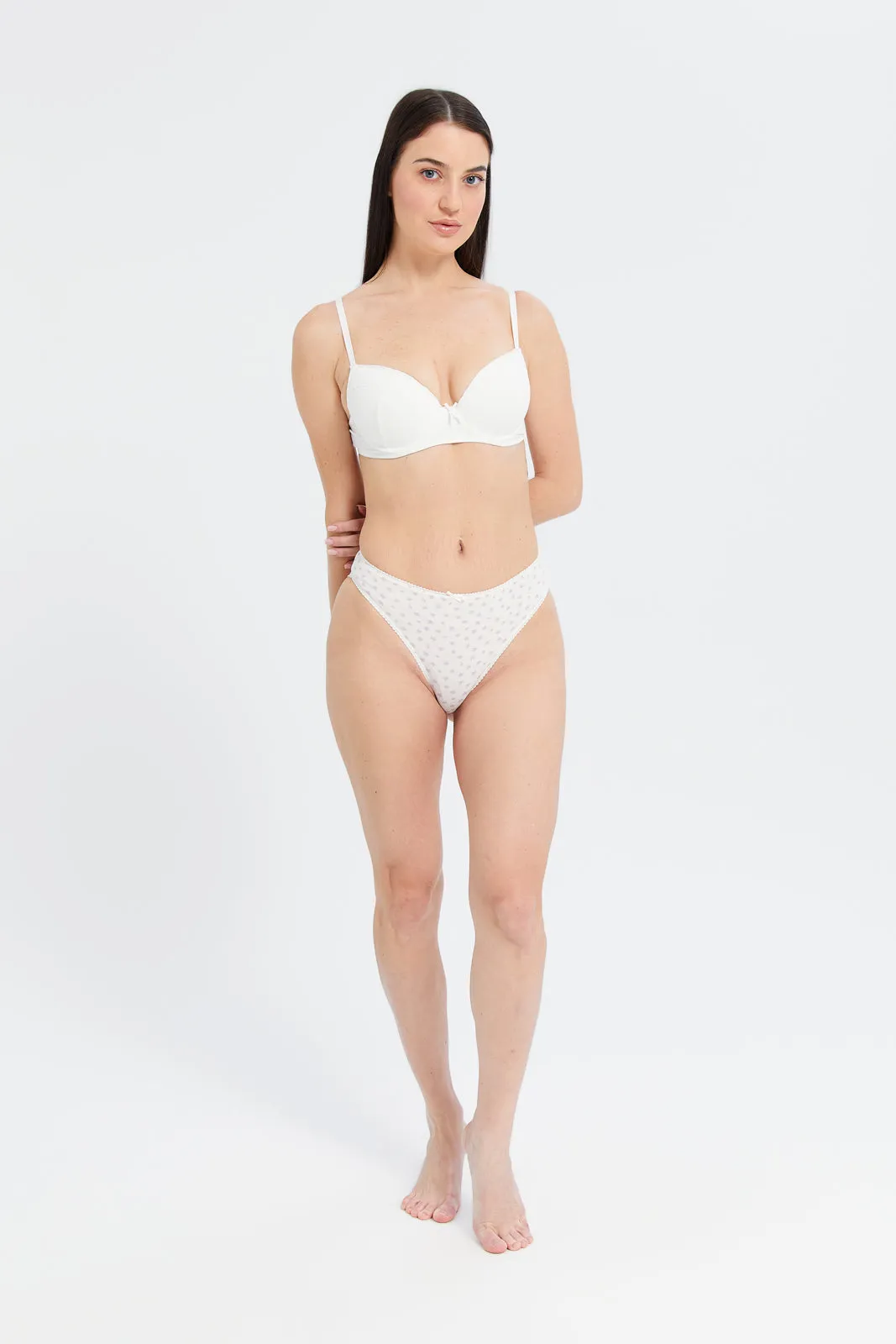 Women Assorted Lace Padded T-Shirt Bra Set (Pack of 3) sold by Redtag product image thumbnail 2