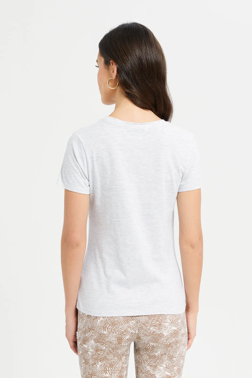 Women Grey Malibu Printed T-Shirt sold by Redtag product image thumbnail 3