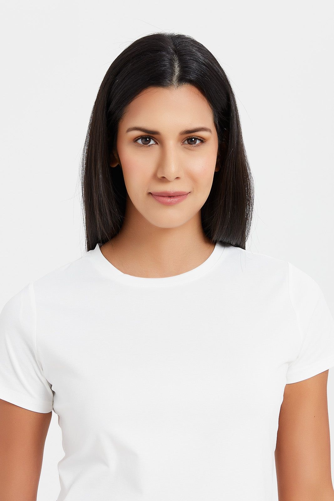 Women White Soft Touch T-Shirt sold by Redtag product image thumbnail 4