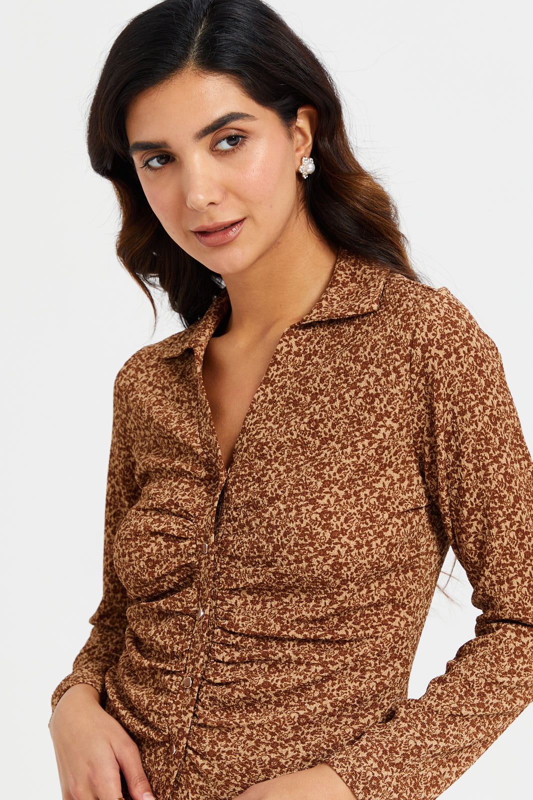 Women Brown Printed Top sold by Redtag product image thumbnail 4