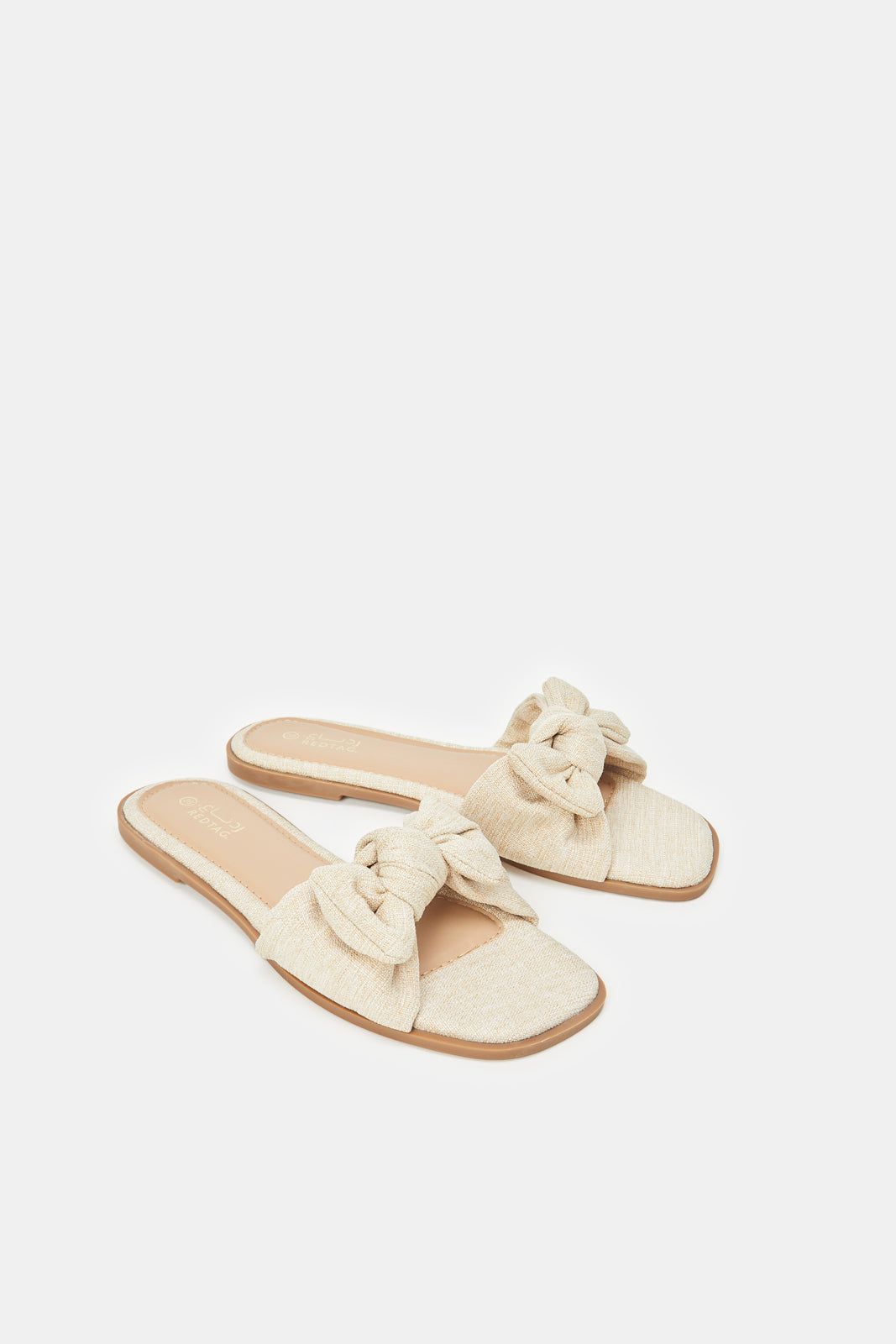Women Beige Bow Trim Mule sold by Redtag product image thumbnail 2