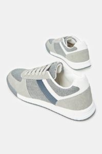 Men Grey Colour Block Lace Up Sneakers sold by Redtag