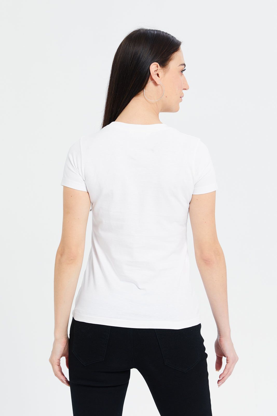 Women White Ciao Bella Embellished T-Shirt sold by Redtag product image thumbnail 3