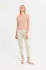Women Beige Ribbed Vest sold by Redtag