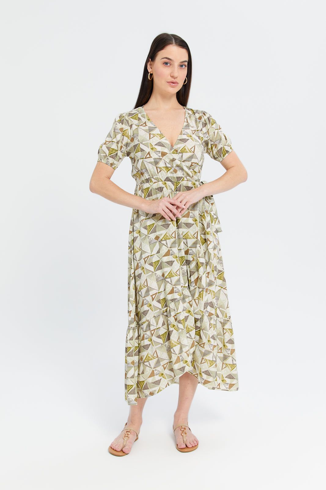 Women Beige Printed Dress sold by Redtag product image thumbnail 4