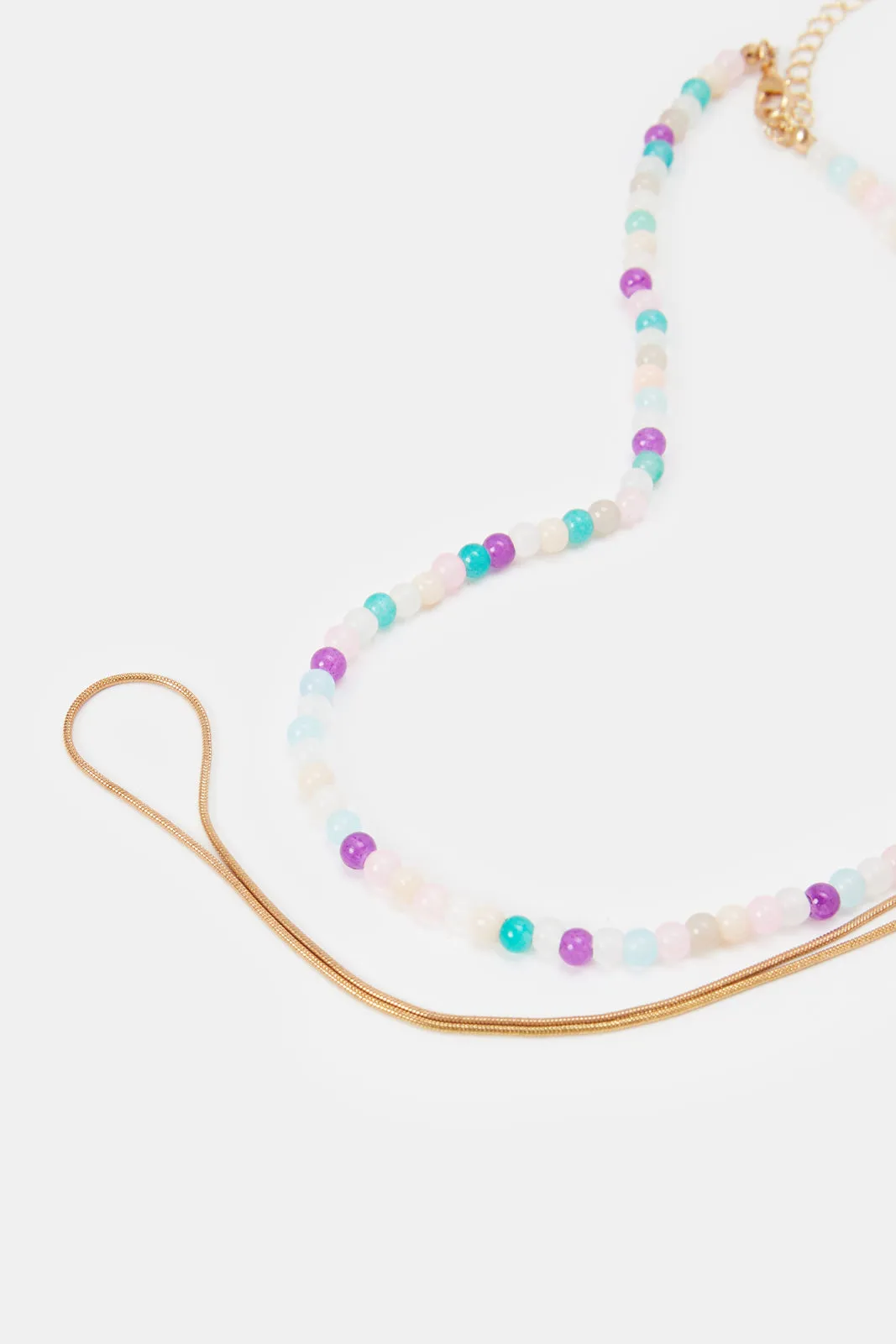 Women Gold Necklace Set (Pack of 2) sold by Redtag product image thumbnail 3