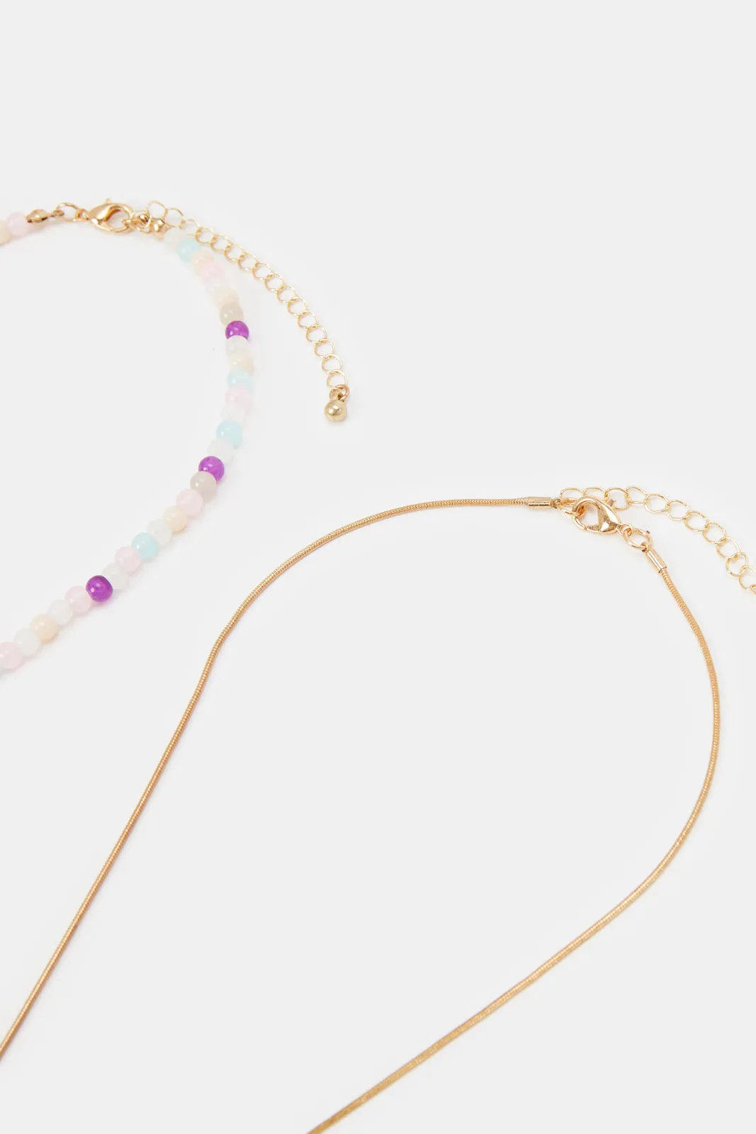 Women Gold Necklace Set (Pack of 2) sold by Redtag product image thumbnail 2