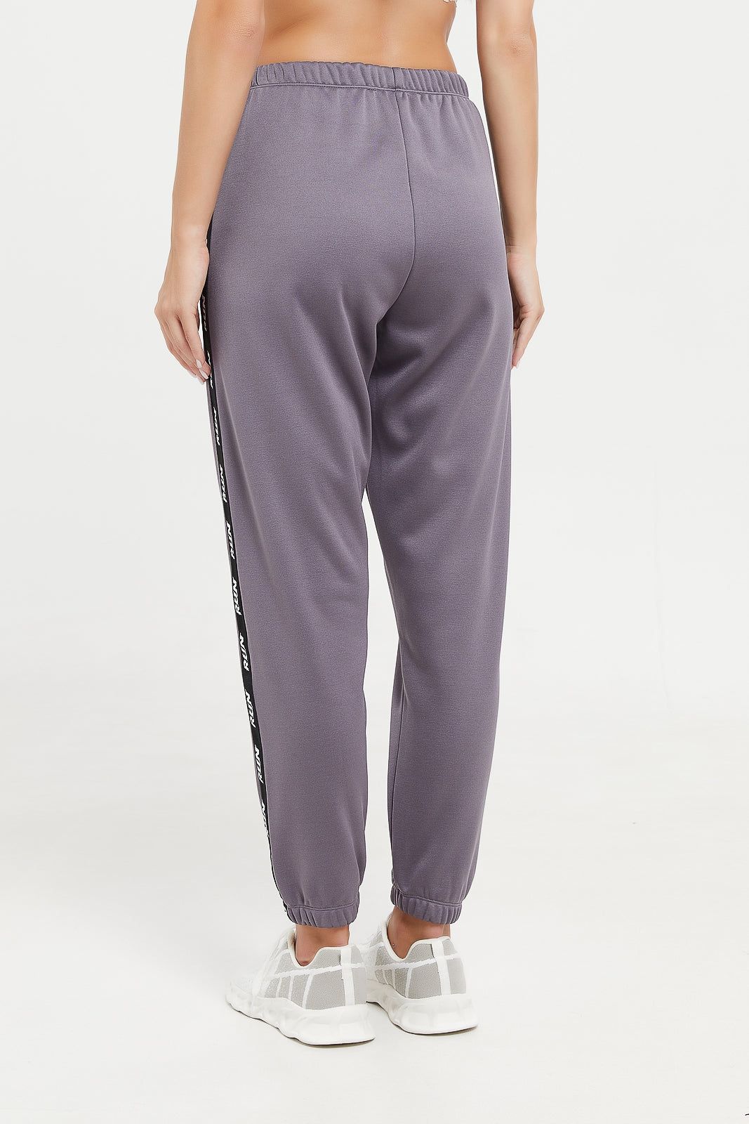 Women Grey Active Pant With Side Tape sold by Redtag product image thumbnail 3