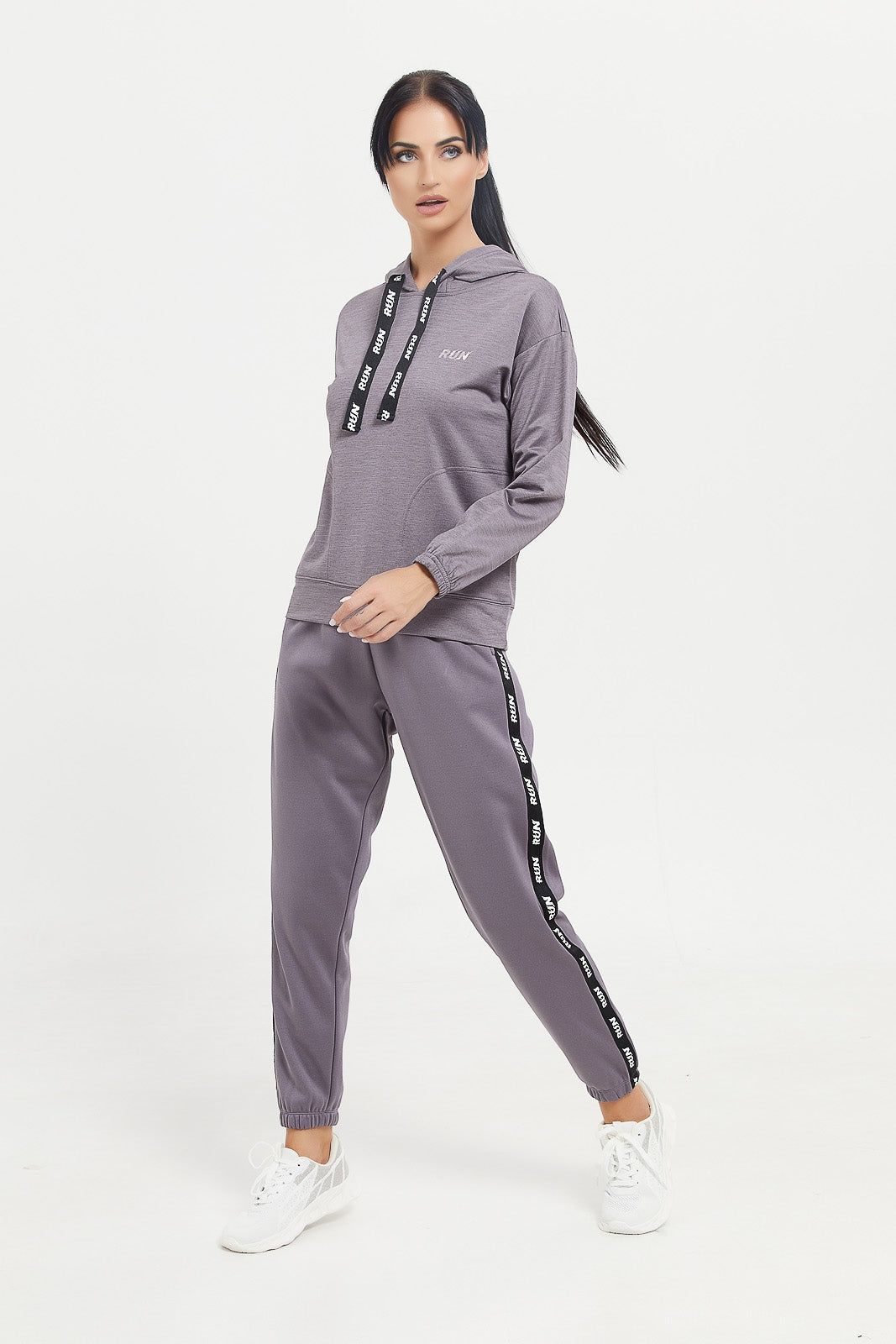 Women Grey Active Pant With Side Tape sold by Redtag product image thumbnail 2