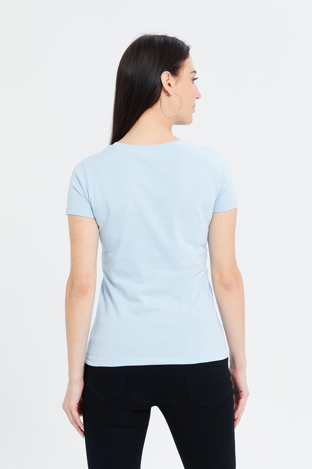 Women Blue Optimist Printed T-Shirt sold by Redtag product image thumbnail 3