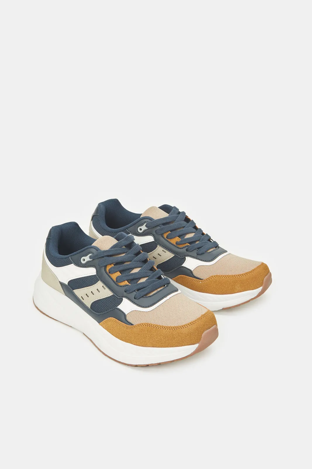 Men Multicolour Colour Block Trainer sold by Redtag product image thumbnail 2