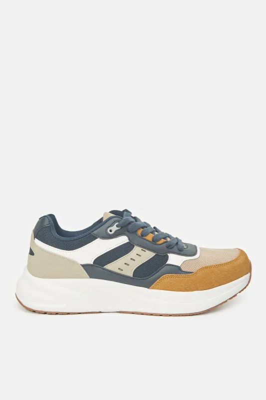 Men Multicolour Colour Block Trainer sold by Redtag