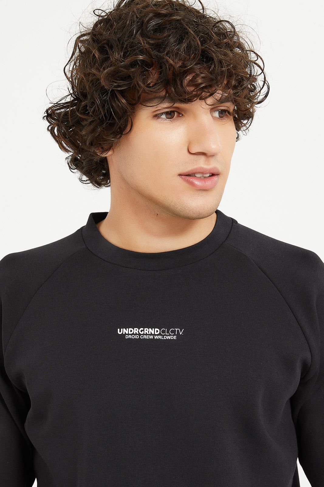 Men Black Soft Touch Sweatshirt sold by Redtag product image thumbnail 4