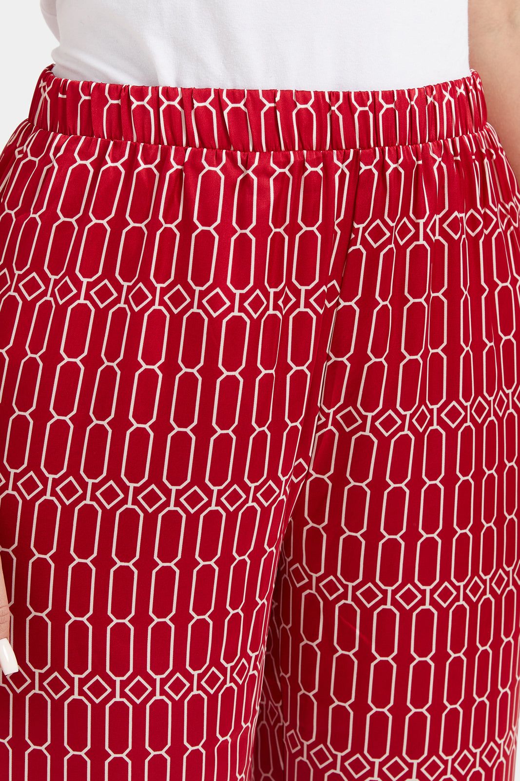 Women Red Classic Satin Pyjama Bottom sold by Redtag product image thumbnail 4