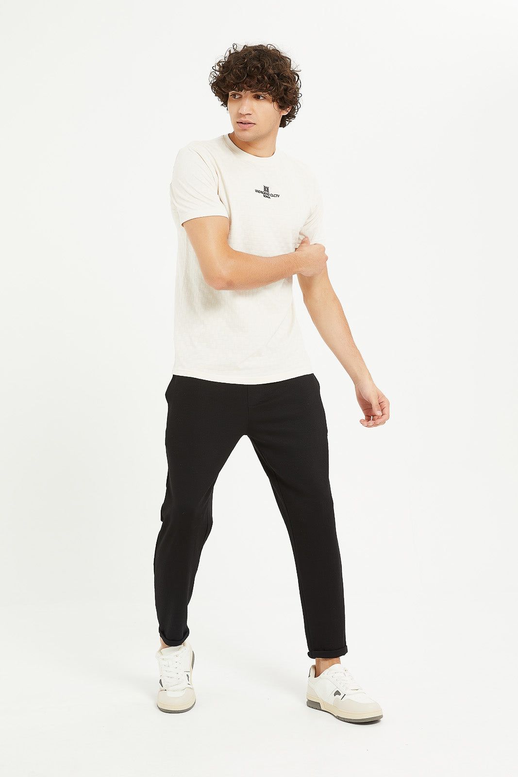Men Black Pull On Jog Trousers sold by Redtag product image thumbnail 2