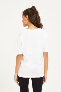 Women White Mickey Mouse Embellished T-Shirt sold by Redtag