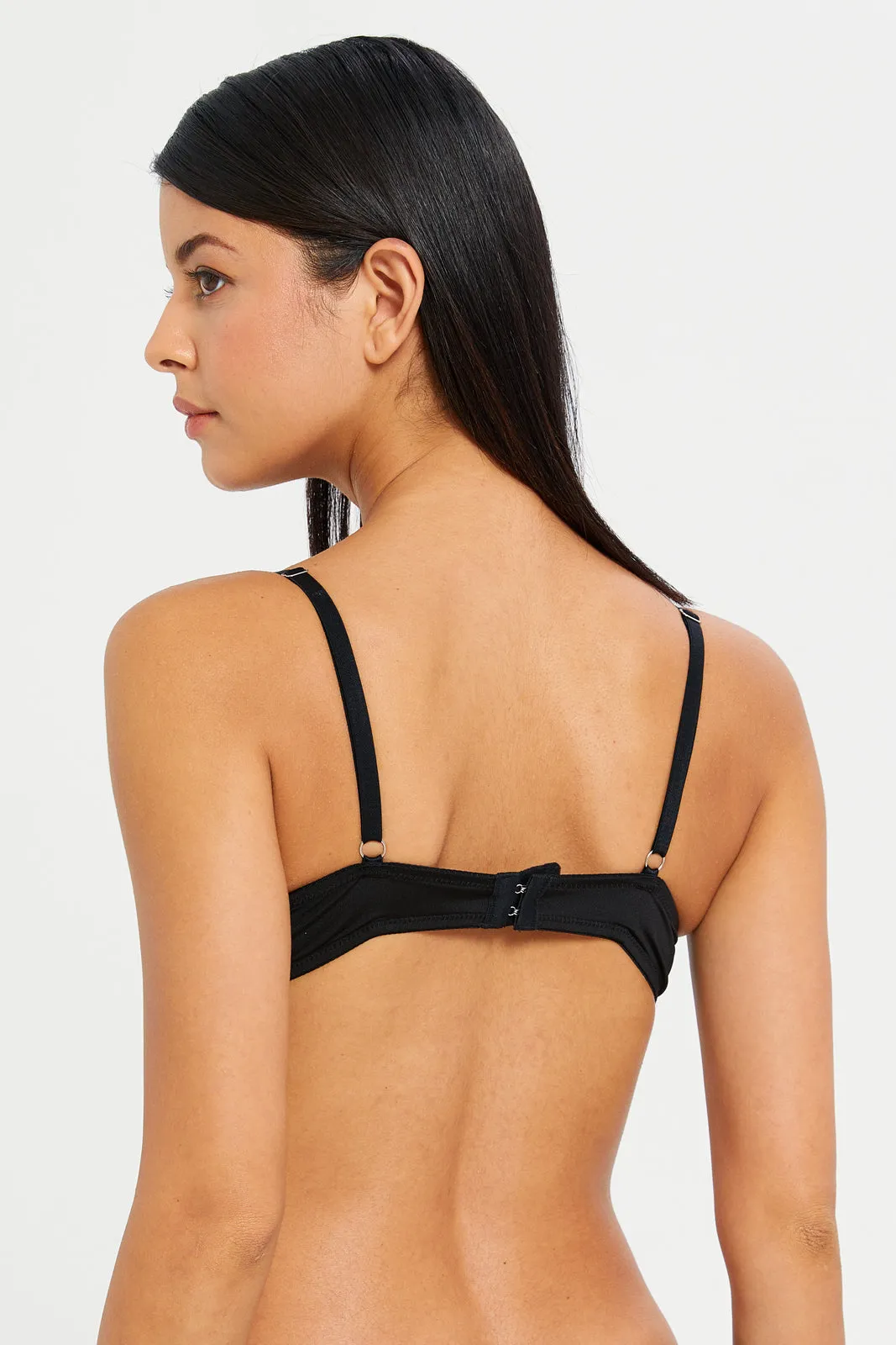 Women Black And White Double Push-Up Bra Set (2 Piece) sold by Redtag product image thumbnail 4