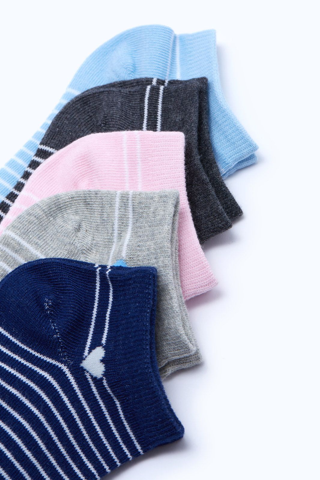 Women Assorted Striped Ankle Socks Set (Pack of 5) sold by Redtag product image thumbnail 3