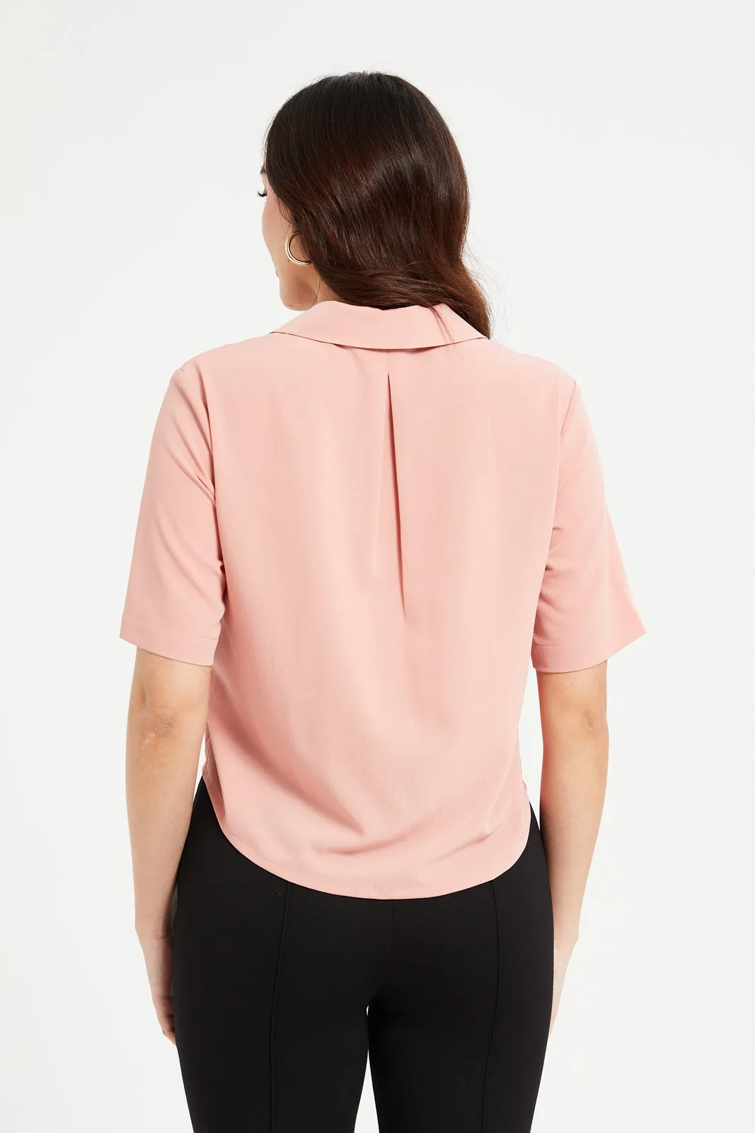 Women Pink Boxy Top sold by Redtag product image thumbnail 3