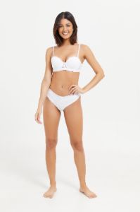 Women Black And White Lace Brazilian Brief Set (Pack Of 2) sold by Redtag
