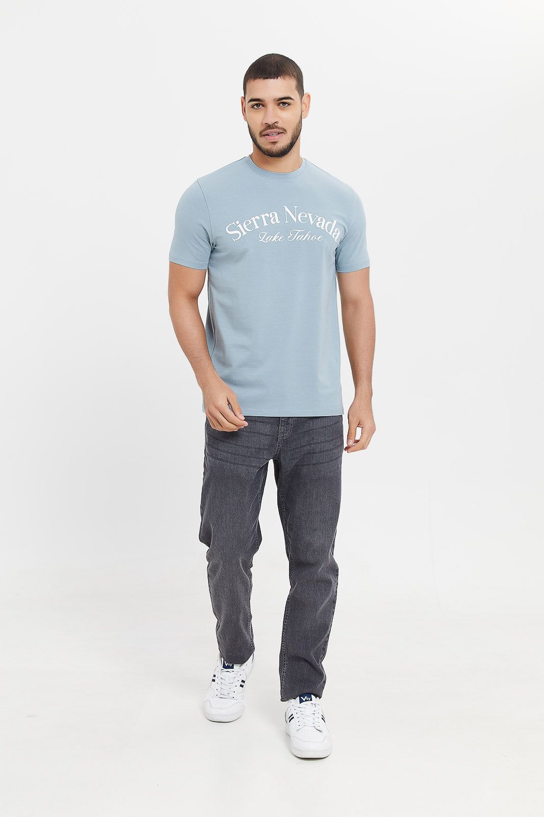 Men Blue Printed T-Shirt sold by Redtag product image thumbnail 2