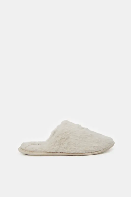 Women Taupe Closed Toe Slipper sold by Redtag