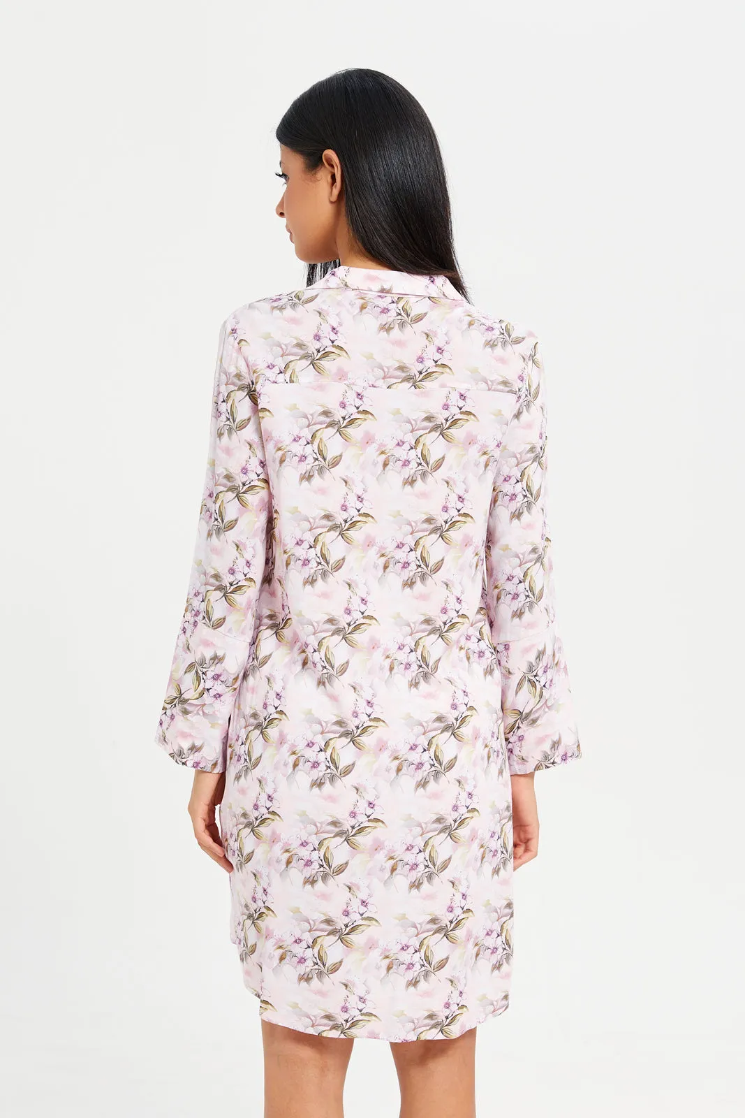 Women Pink Pink Classic Nightshirt sold by Redtag product image thumbnail 3