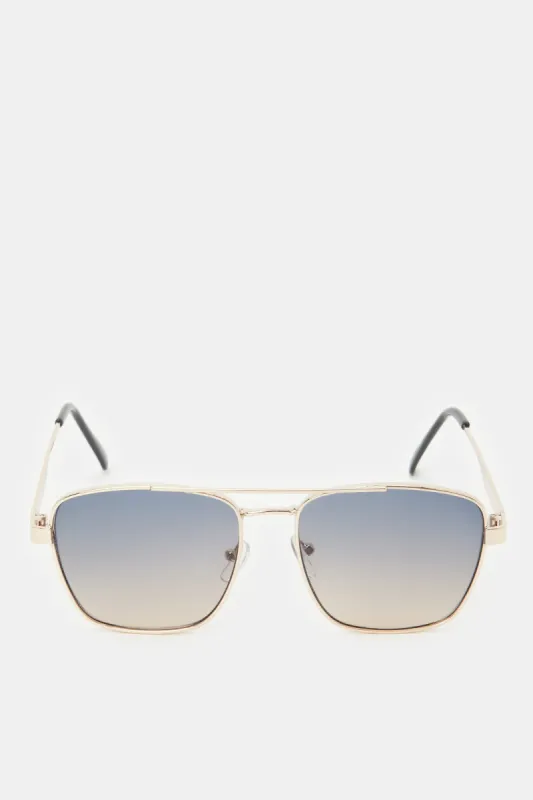 Men Grey Hexagonal Sunglasses sold by Redtag