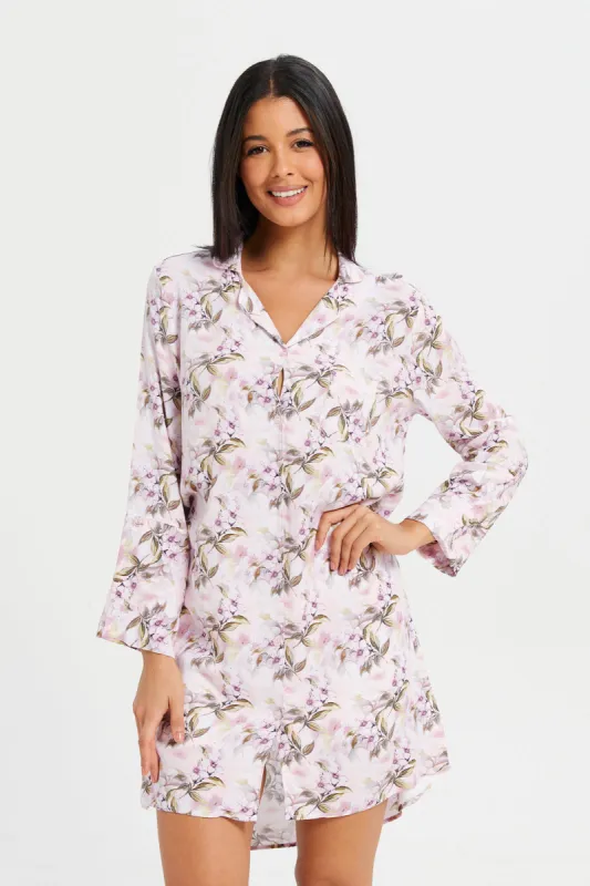 Women Pink Pink Classic Nightshirt sold by Redtag