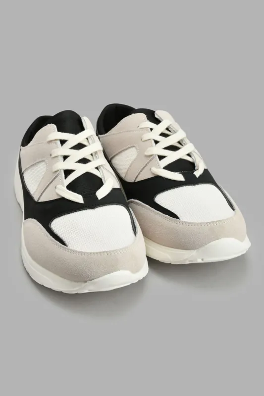 White Colour Block Sneaker sold by Redtag