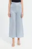 Women Gold Shimmer foil Coated Wide Leg Knitted Pants sold by Redtag