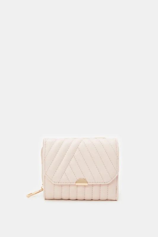 Women Beige Lady Purse With Coin Pocket sold by Redtag