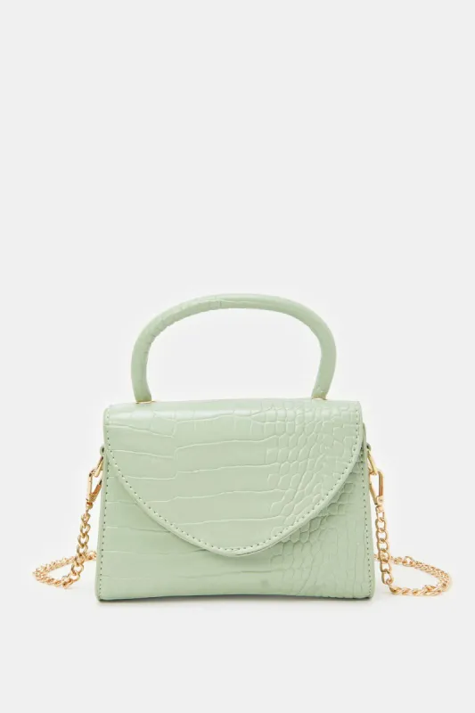 Women Mint Embellished Cross Body Bag sold by Redtag