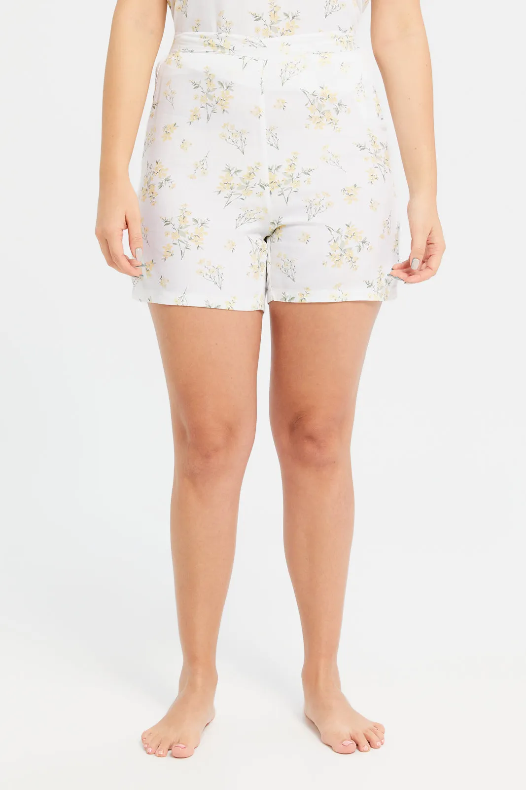 Women Yellow Floral Cami Set (2 Piece) sold by Redtag product image thumbnail 3